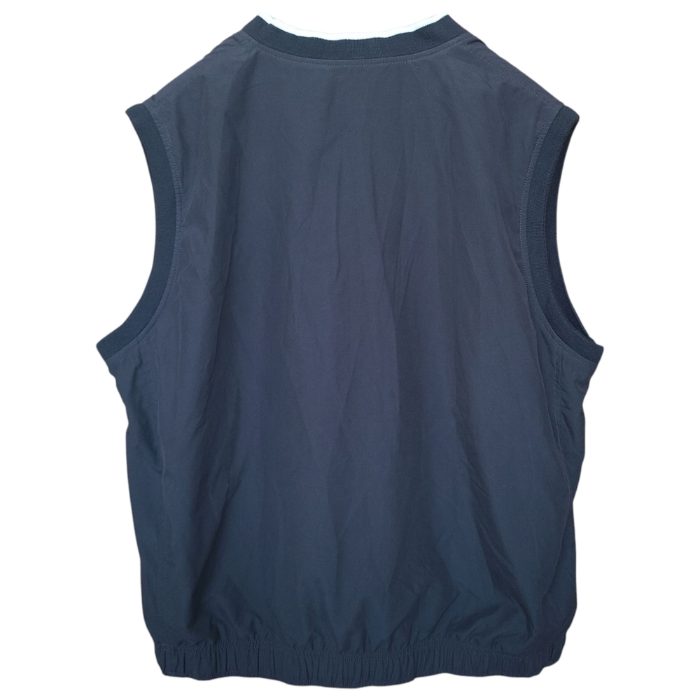 Lands End Size XL Vest V Neck Golf Mesh Lined Windbreaker Pockets Performance - Picture 2 of 11